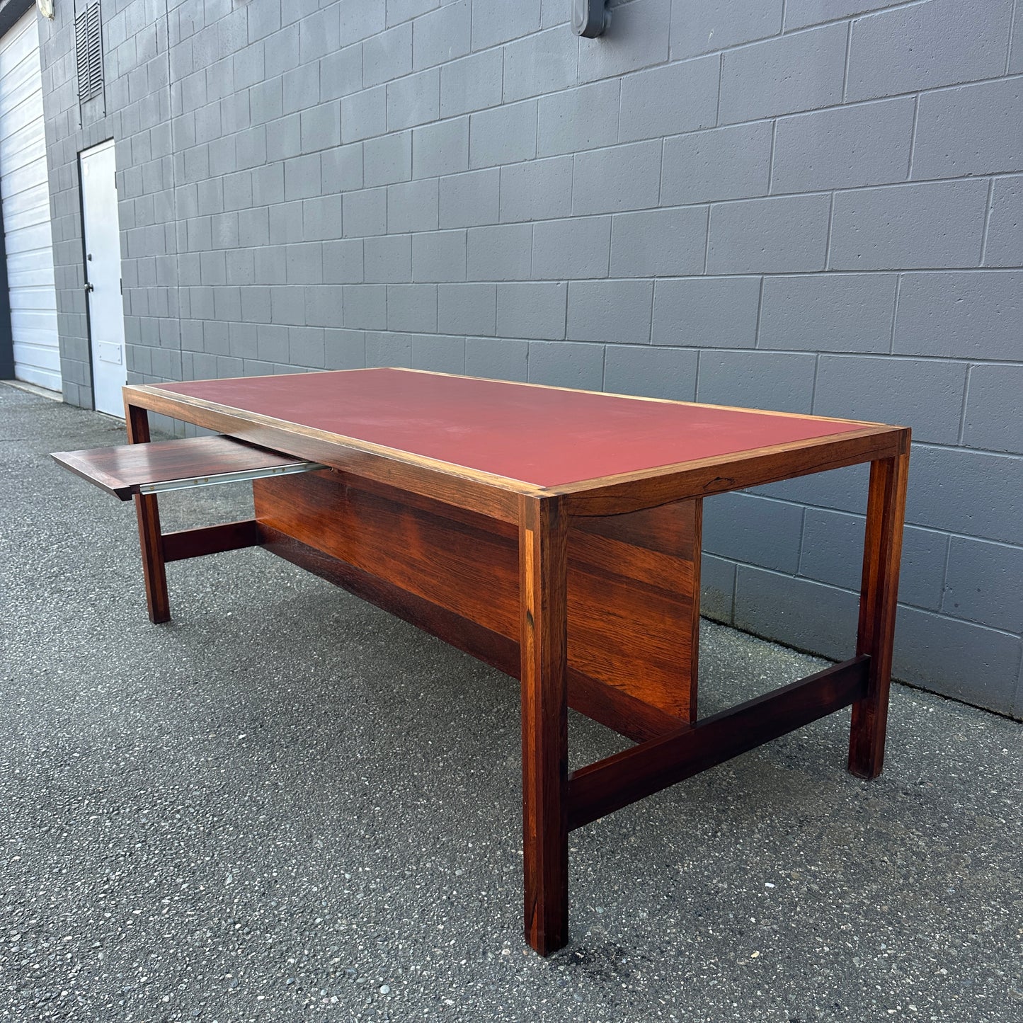 Mid-Century Modern Rosewood Executive Desk