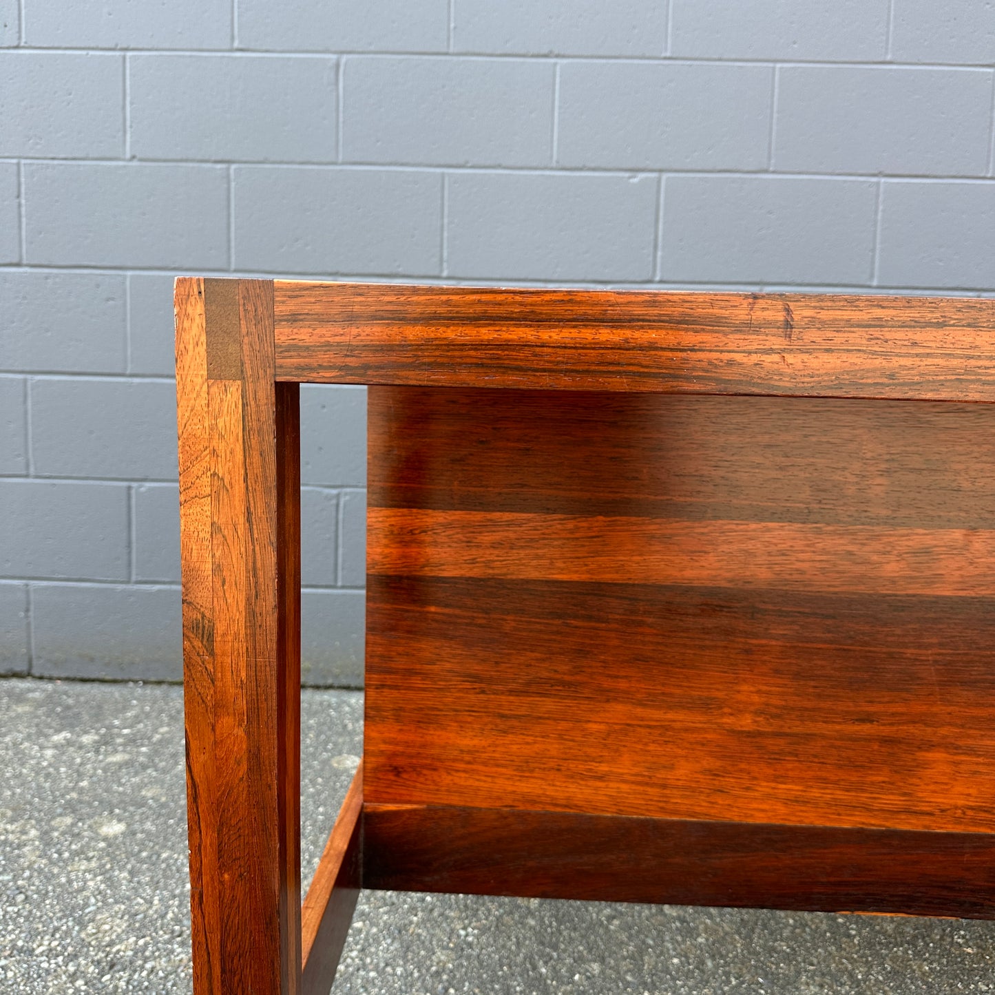 Mid-Century Modern Rosewood Executive Desk