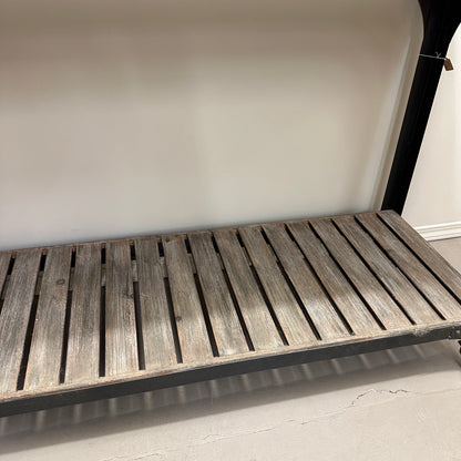 Industrial-Style Console Table on Wheels