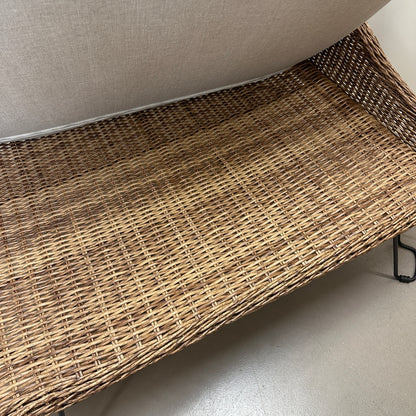 Patio Wicker Cuddle Chair