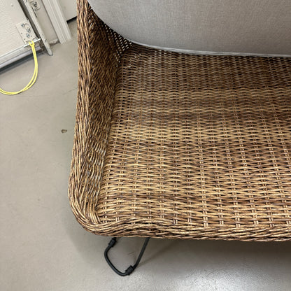 Patio Wicker Cuddle Chair