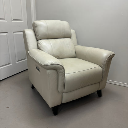 Kester Power Leather Recliner by Barcalounger