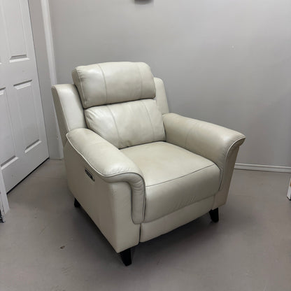 Kester Power Leather Recliner by Barcalounger
