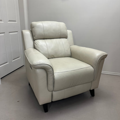 Kester Power Leather Recliner by Barcalounger