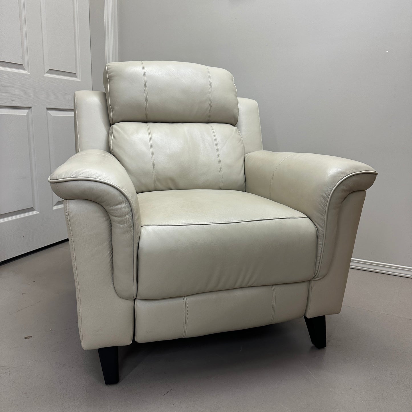 Kester Power Leather Recliner by Barcalounger