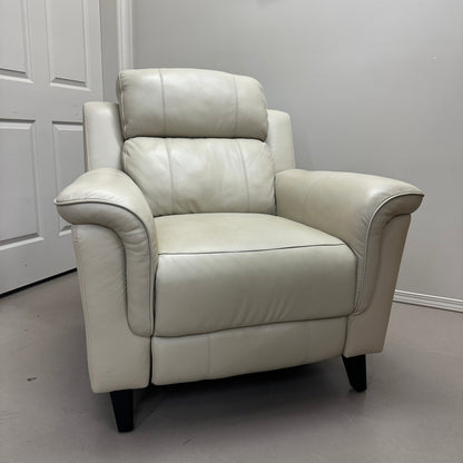 Kester Power Leather Recliner by Barcalounger