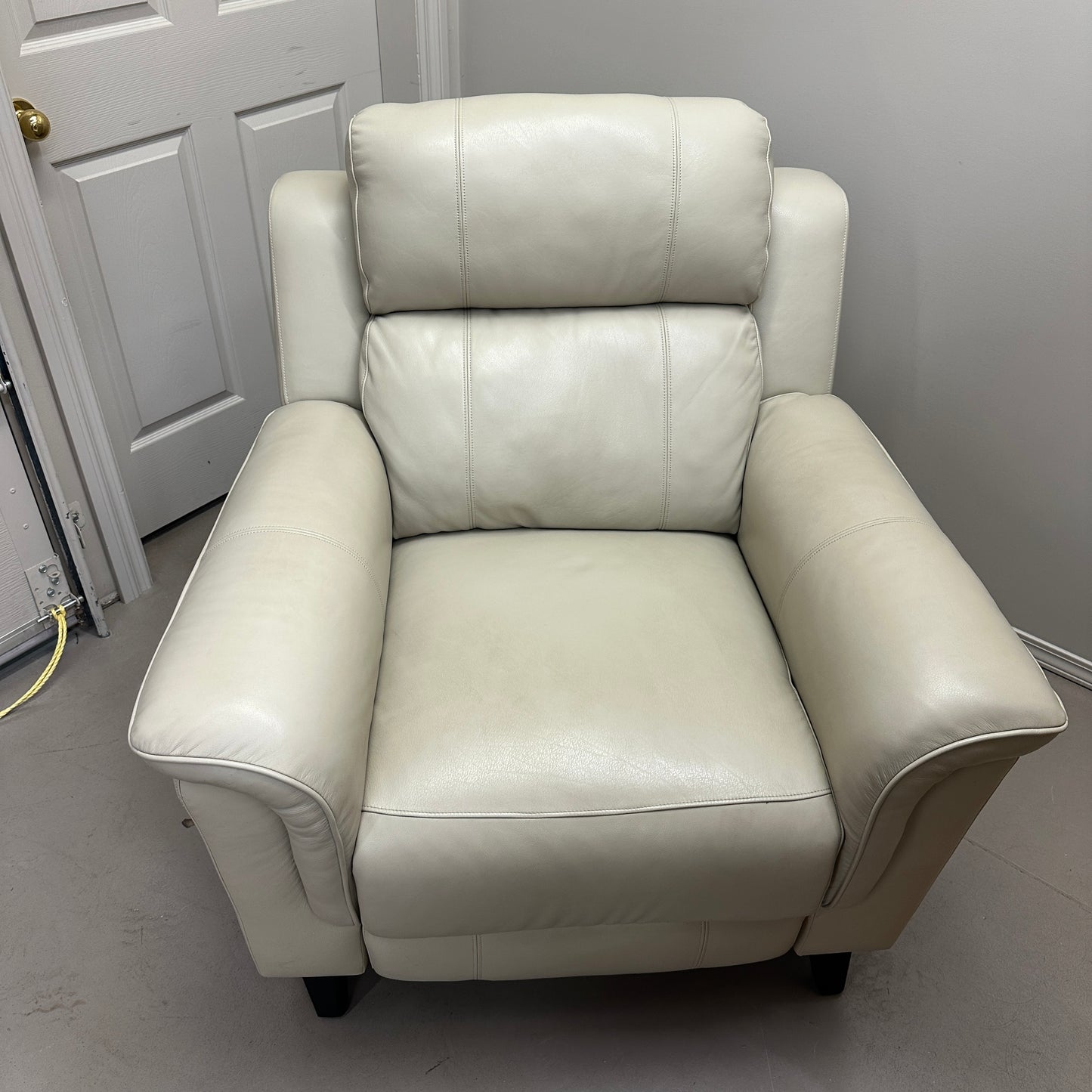 Kester Power Leather Recliner by Barcalounger