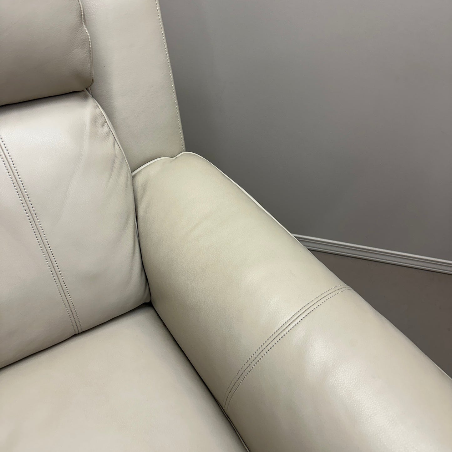 Kester Power Leather Recliner by Barcalounger