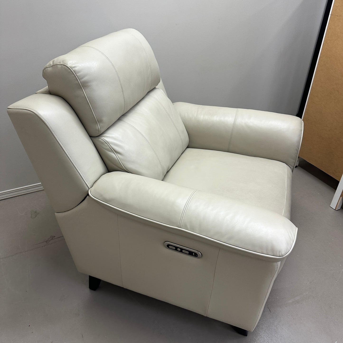 Kester Power Leather Recliner by Barcalounger