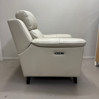 Kester Power Leather Recliner by Barcalounger