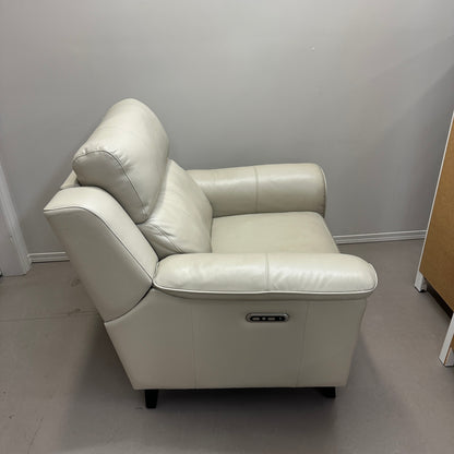 Kester Power Leather Recliner by Barcalounger