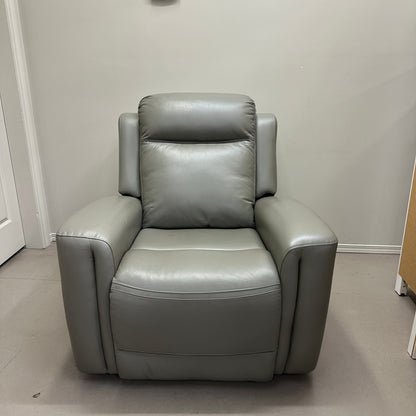 Alpine Leather Power Reclining Chair - Grey