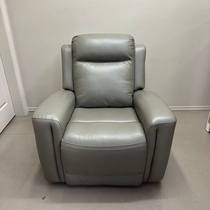 Alpine Leather Power Reclining Chair - Grey