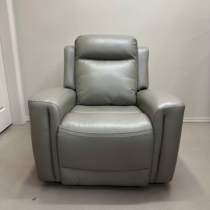 Alpine Leather Power Reclining Chair - Grey
