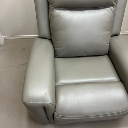Alpine Leather Power Reclining Chair - Grey