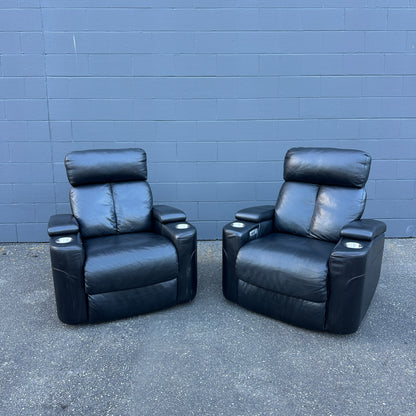 Black Power Theatre Recliner Chair (set of 2)