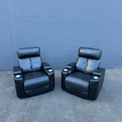 Black Power Theatre Recliner Chair (set of 2)