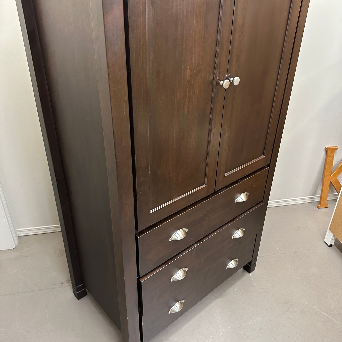 Solid Wood Storage Cabinet