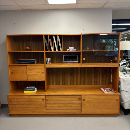 1960s Danish Teak Wall Unit by Domino Møbler
