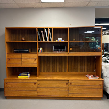 1960s Danish Teak Wall Unit by Domino Møbler
