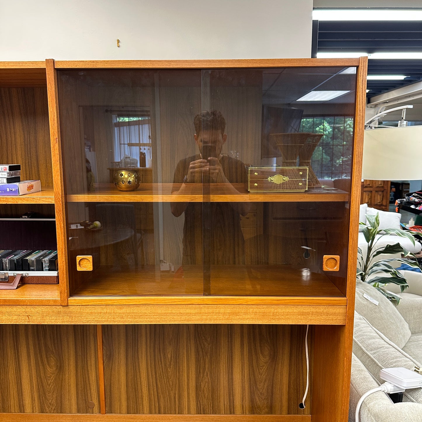 1960s Danish Teak Wall Unit by Domino Møbler