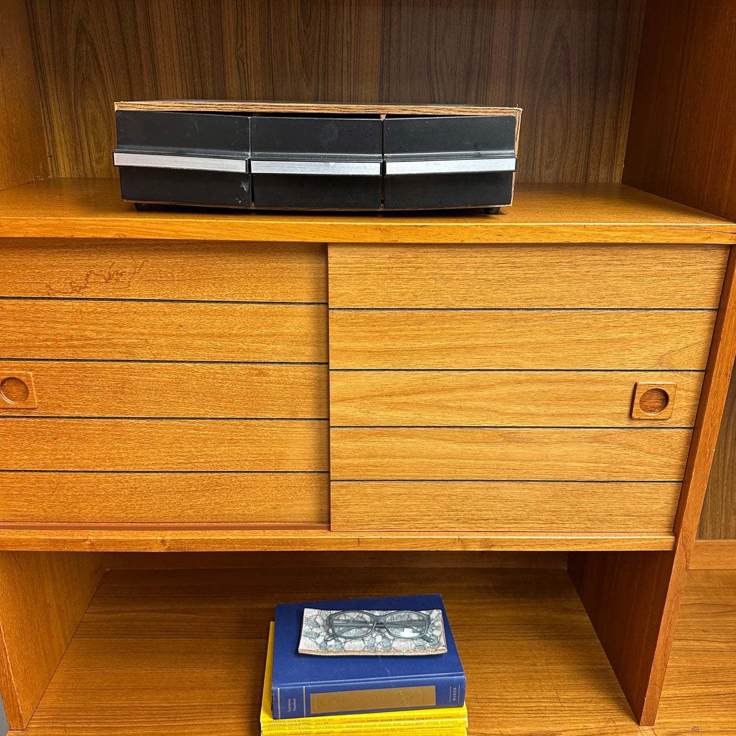 1960s Danish Teak Wall Unit by Domino Møbler