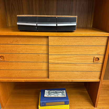 1960s Danish Teak Wall Unit by Domino Møbler