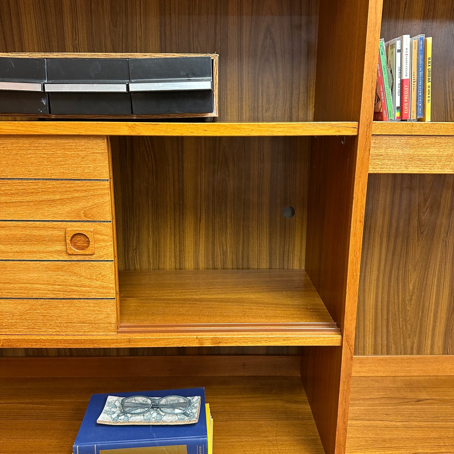 1960s Danish Teak Wall Unit by Domino Møbler