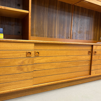 1960s Danish Teak Wall Unit by Domino Møbler