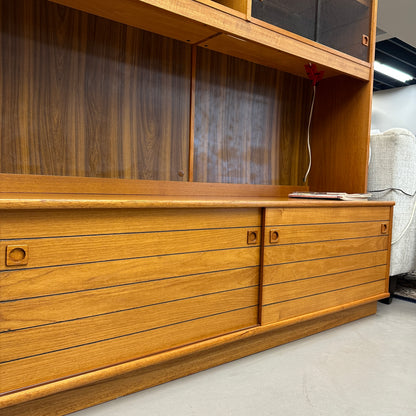 1960s Danish Teak Wall Unit by Domino Møbler