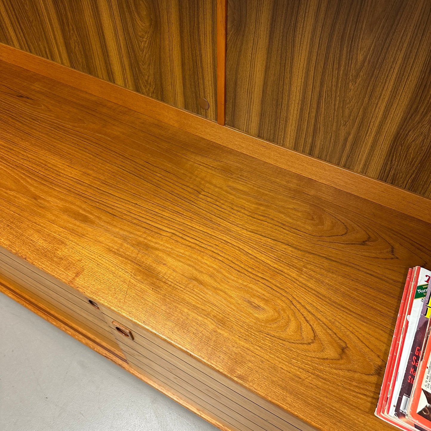 1960s Danish Teak Wall Unit by Domino Møbler