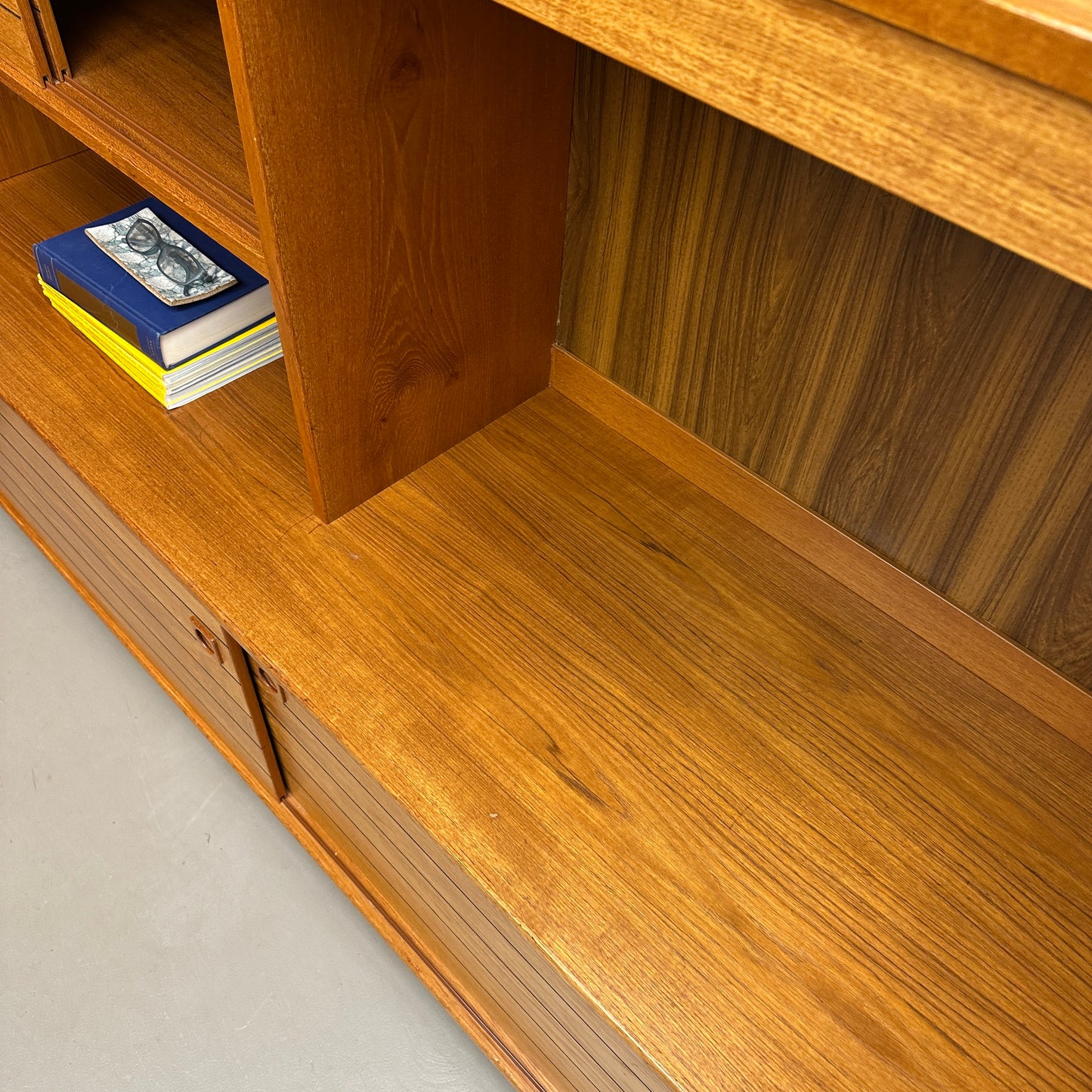 1960s Danish Teak Wall Unit by Domino Møbler
