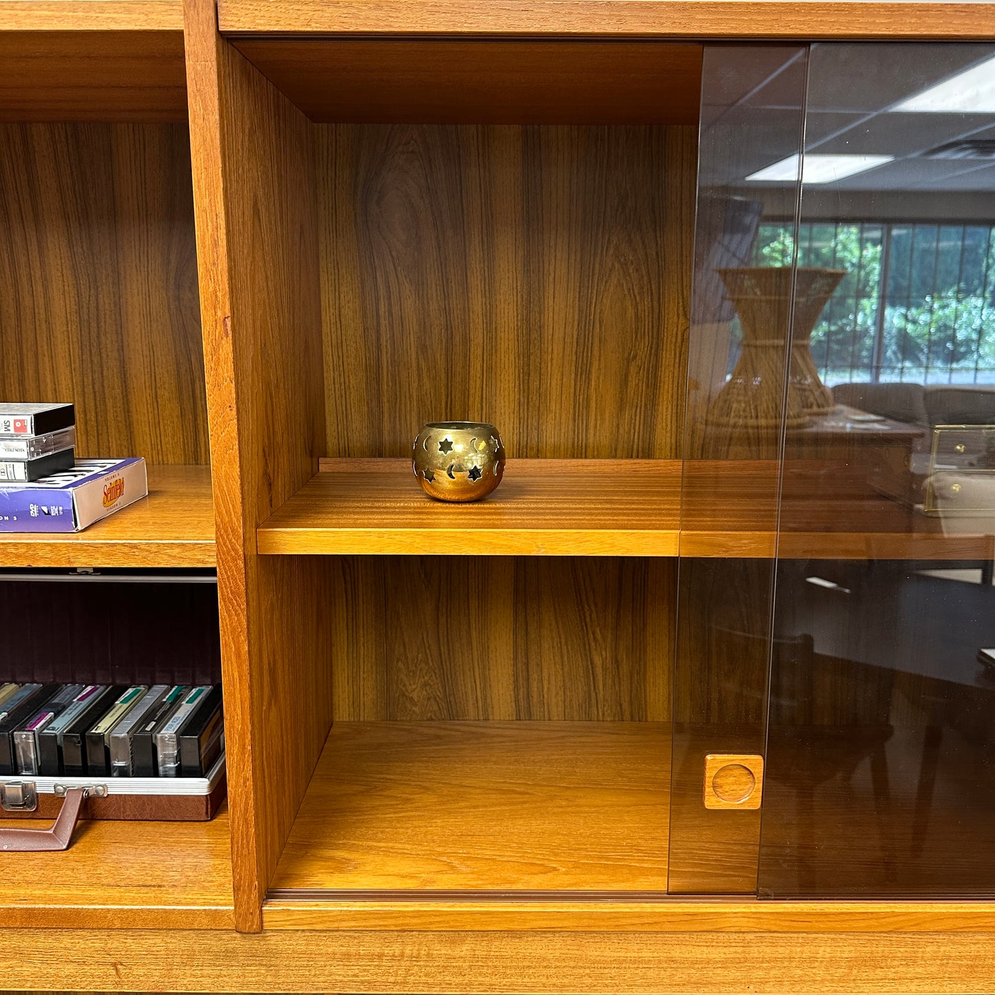 1960s Danish Teak Wall Unit by Domino Møbler