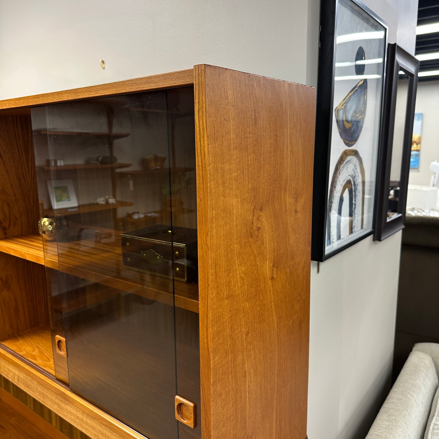 1960s Danish Teak Wall Unit by Domino Møbler