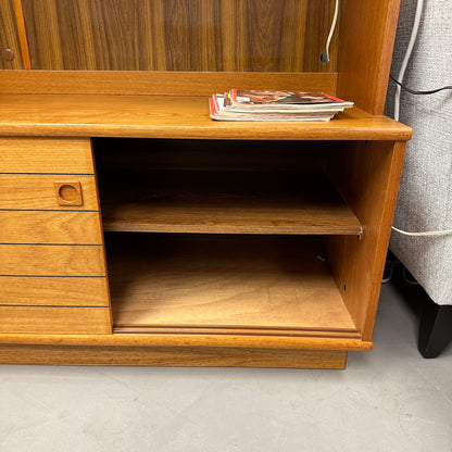 1960s Danish Teak Wall Unit by Domino Møbler