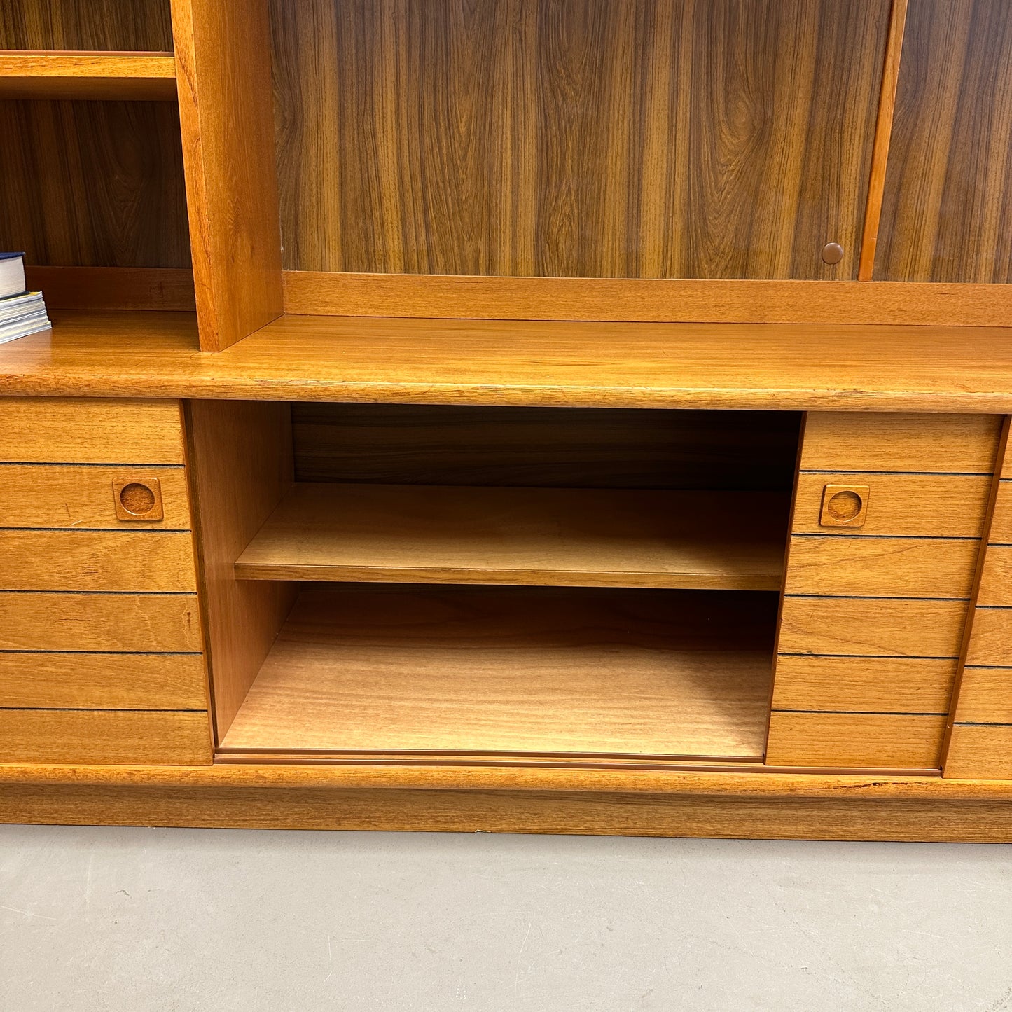 1960s Danish Teak Wall Unit by Domino Møbler