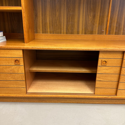 1960s Danish Teak Wall Unit by Domino Møbler
