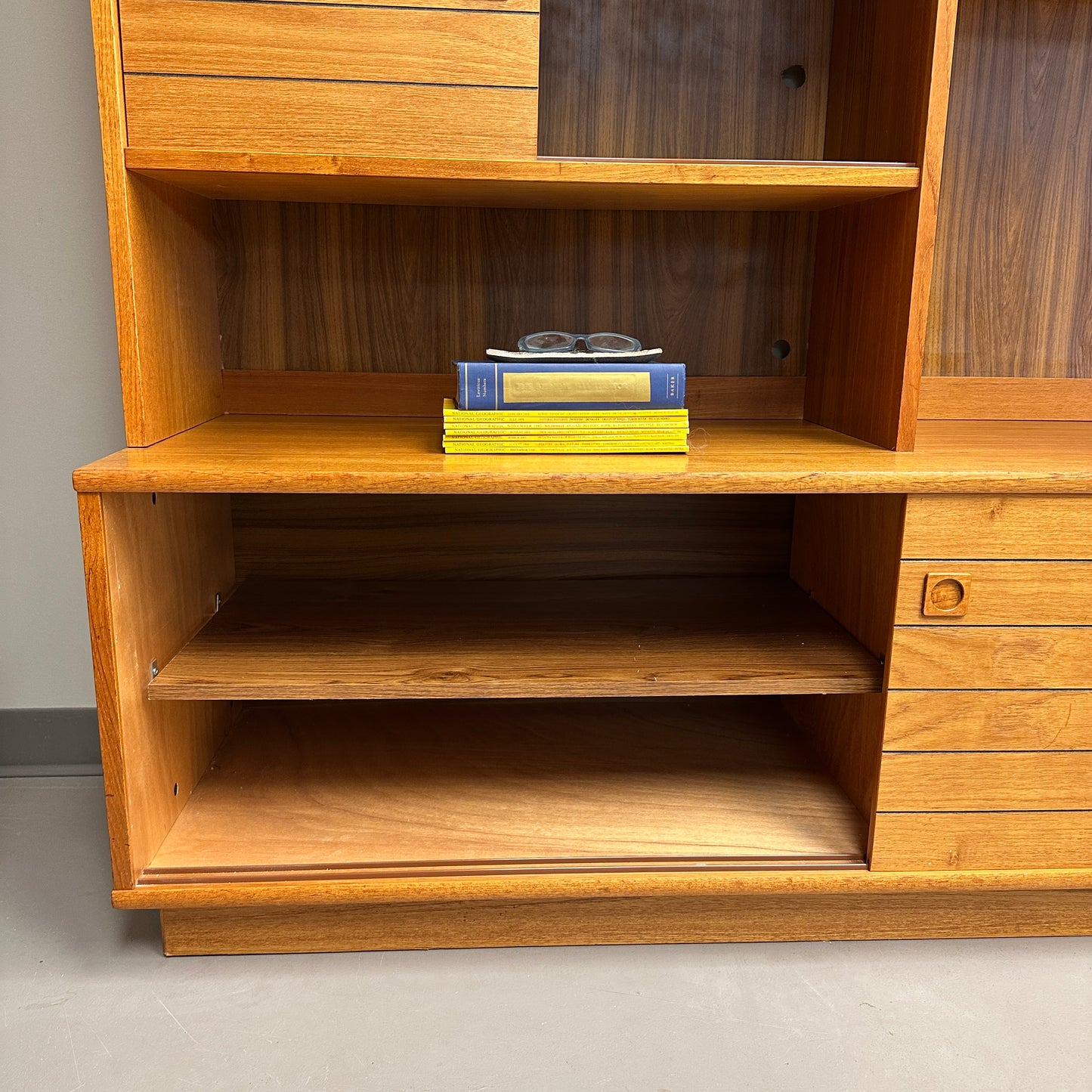 1960s Danish Teak Wall Unit by Domino Møbler