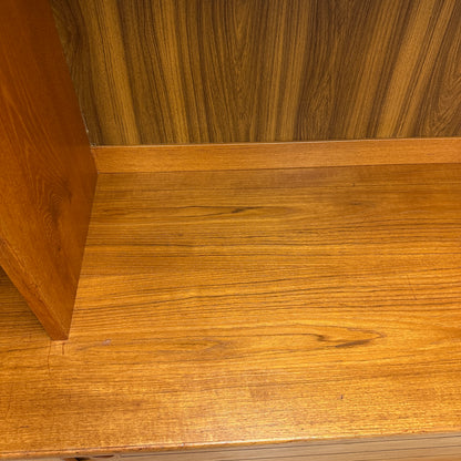 1960s Danish Teak Wall Unit by Domino Møbler