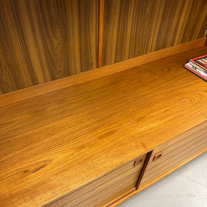 1960s Danish Teak Wall Unit by Domino Møbler