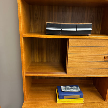 1960s Danish Teak Wall Unit by Domino Møbler