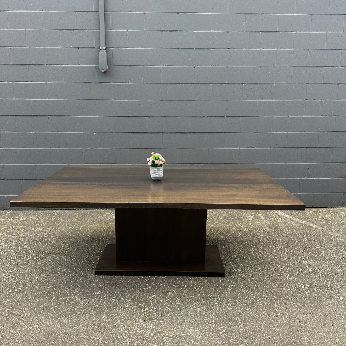 Large Solid Walnut Dining Table