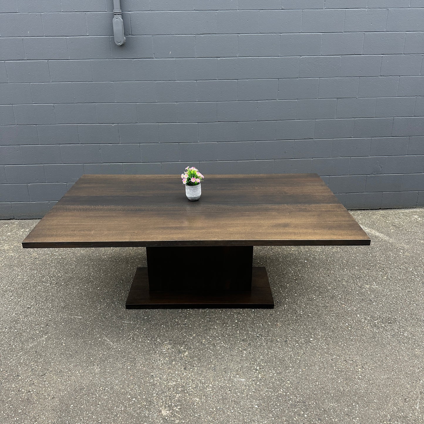 Large Solid Walnut Dining Table