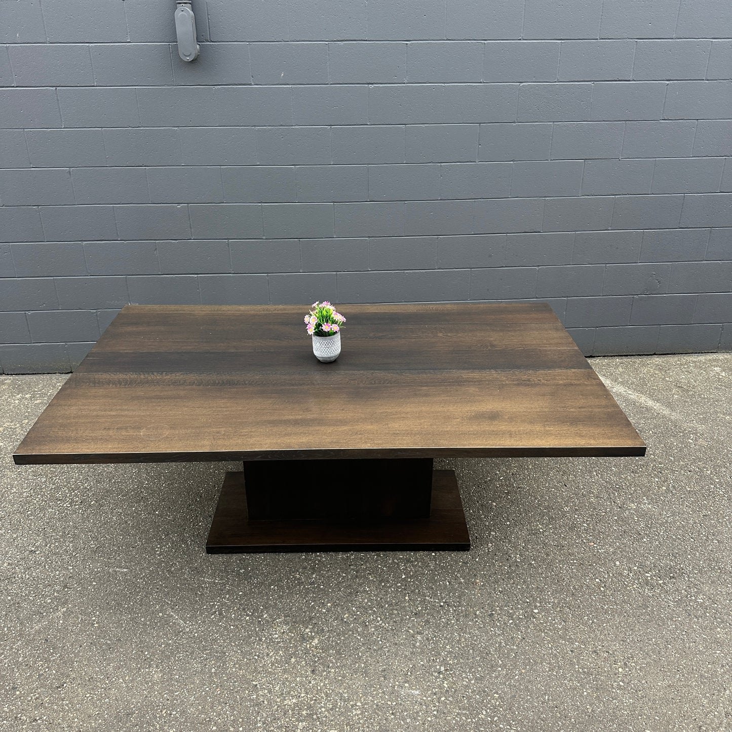 Large Solid Walnut Dining Table