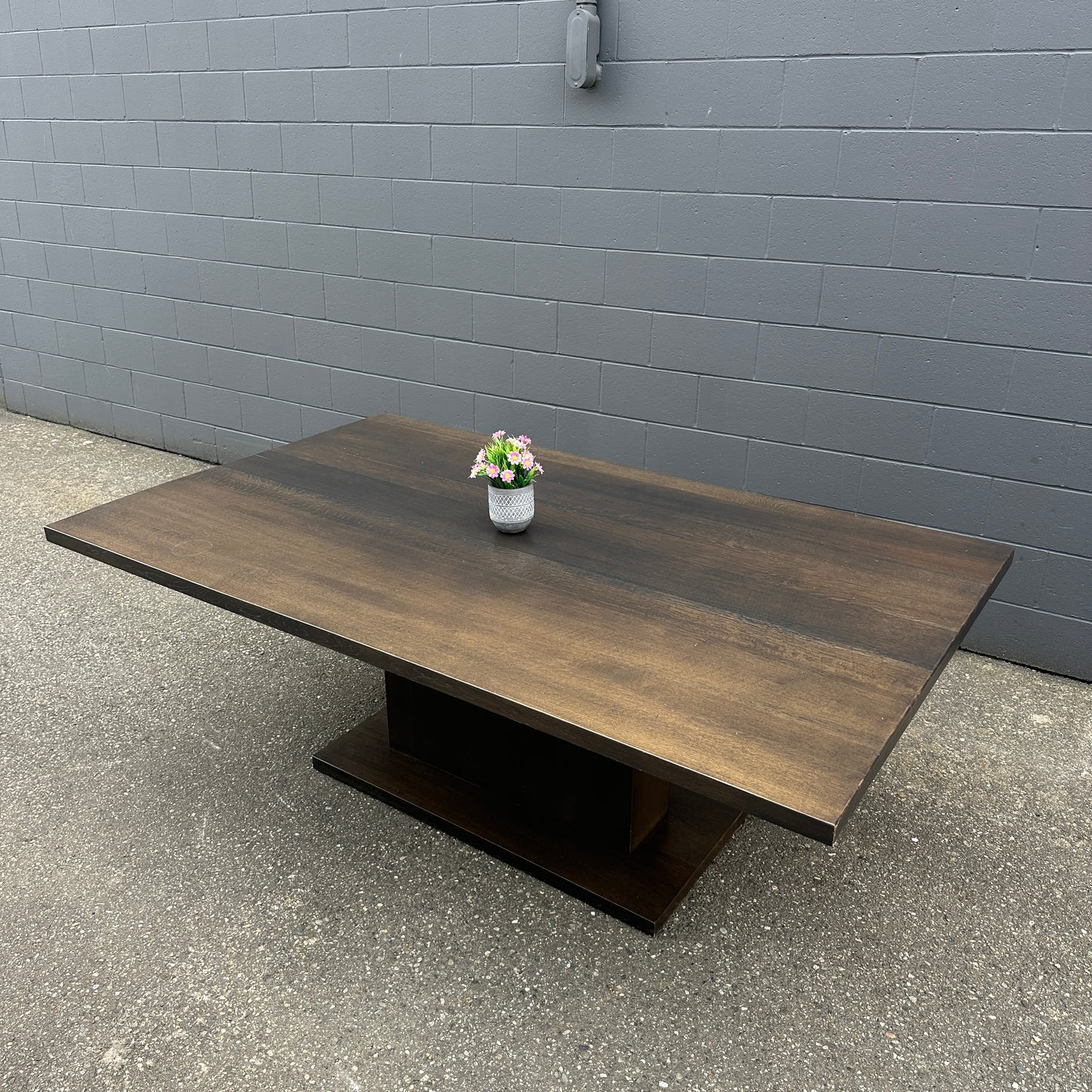 Large Solid Walnut Dining Table
