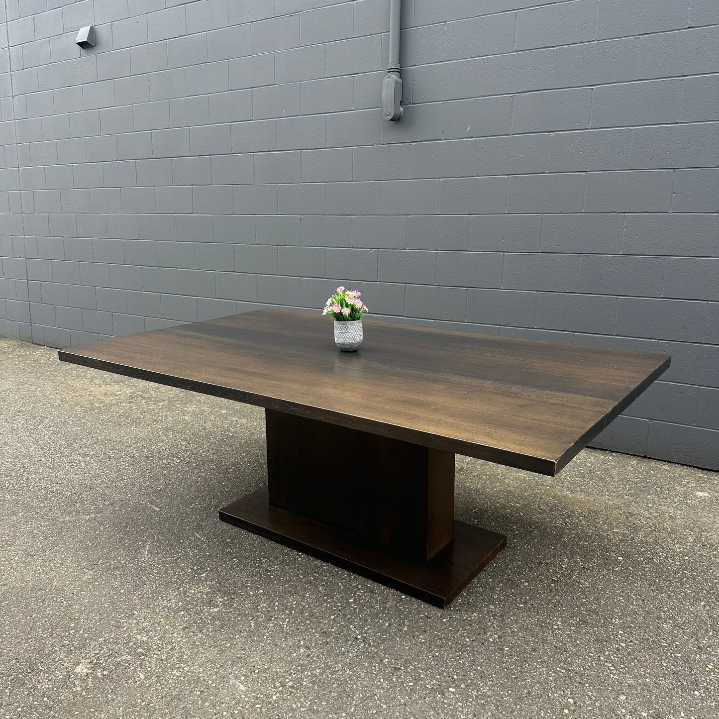 Large Solid Walnut Dining Table