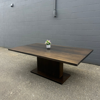 Large Solid Walnut Dining Table