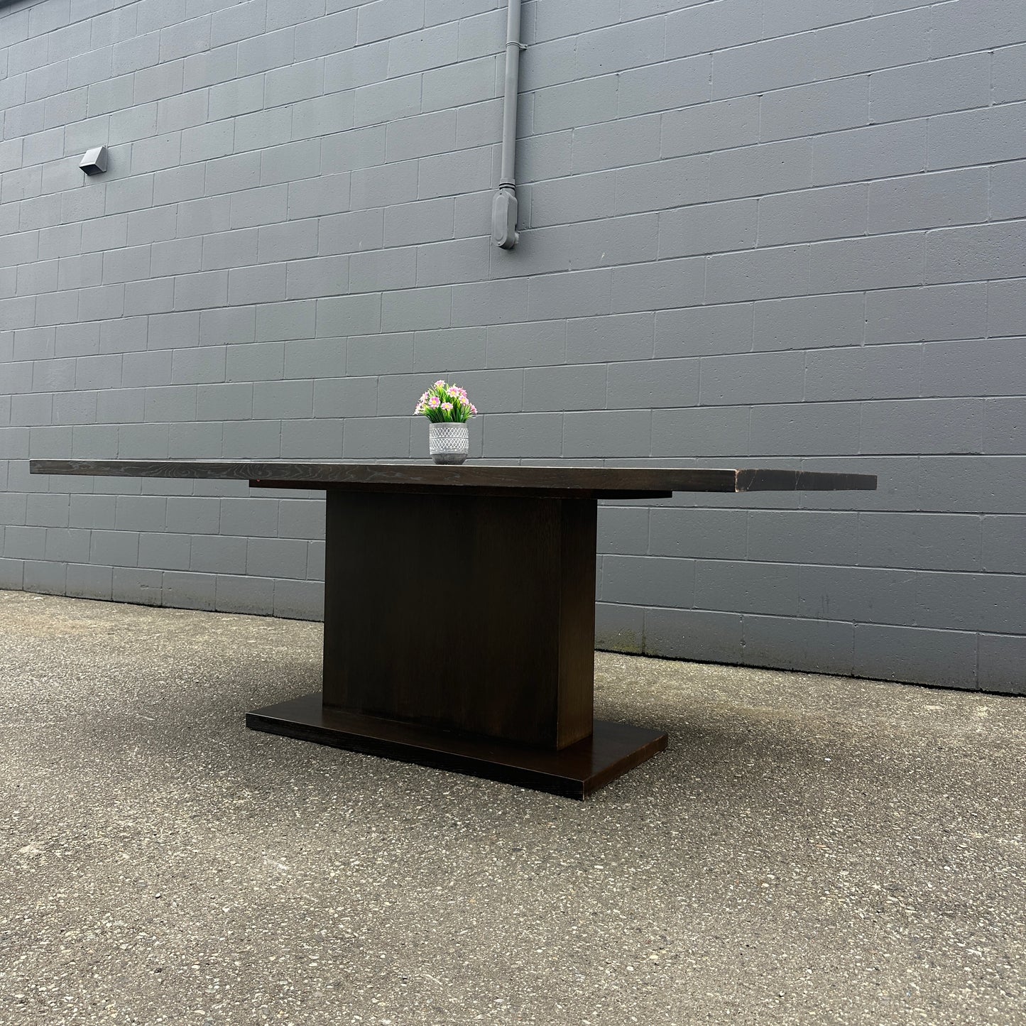 Large Solid Walnut Dining Table
