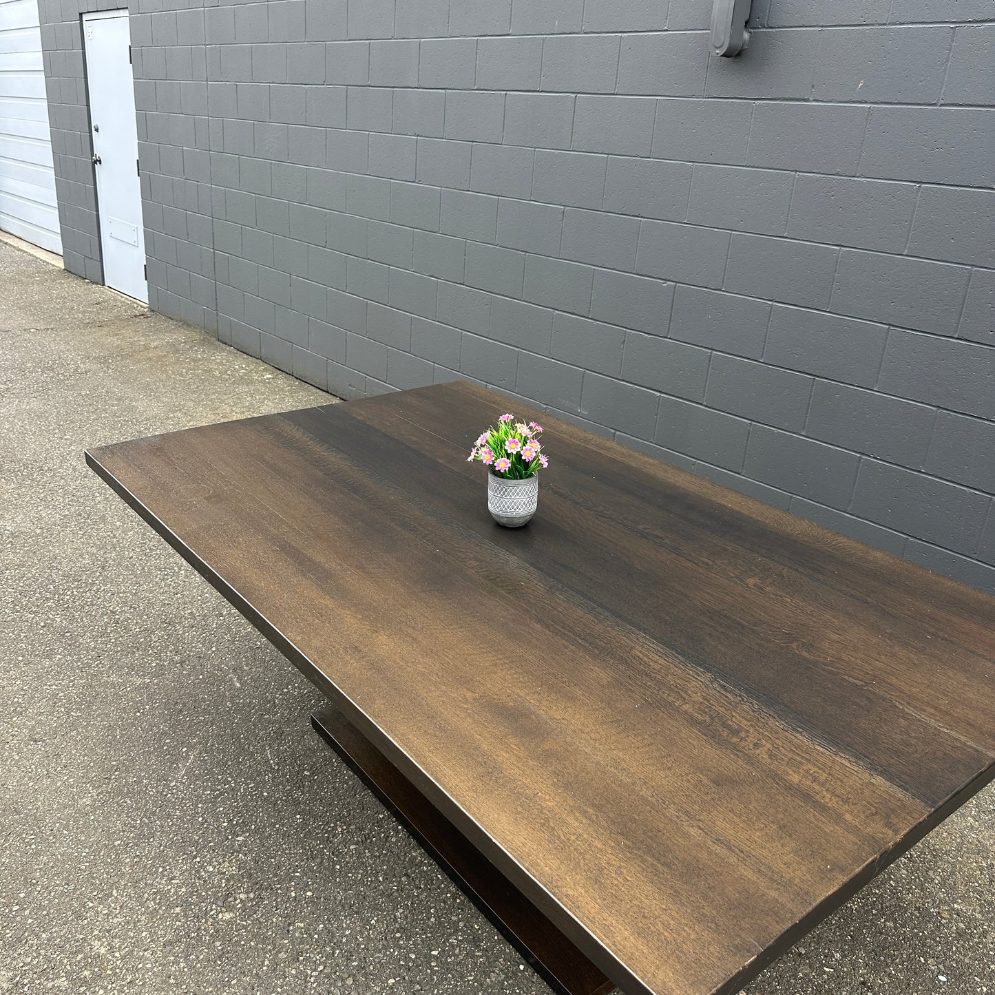 Large Solid Walnut Dining Table