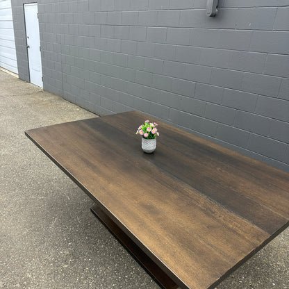 Large Solid Walnut Dining Table